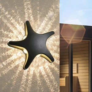 Sjöstjärna-formad LED-vägglampa