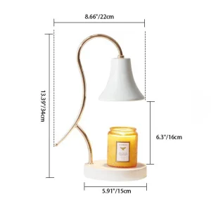 Modern blommig järnvaxlampa – konstnärlig glöd med elegant minimalistisk design
