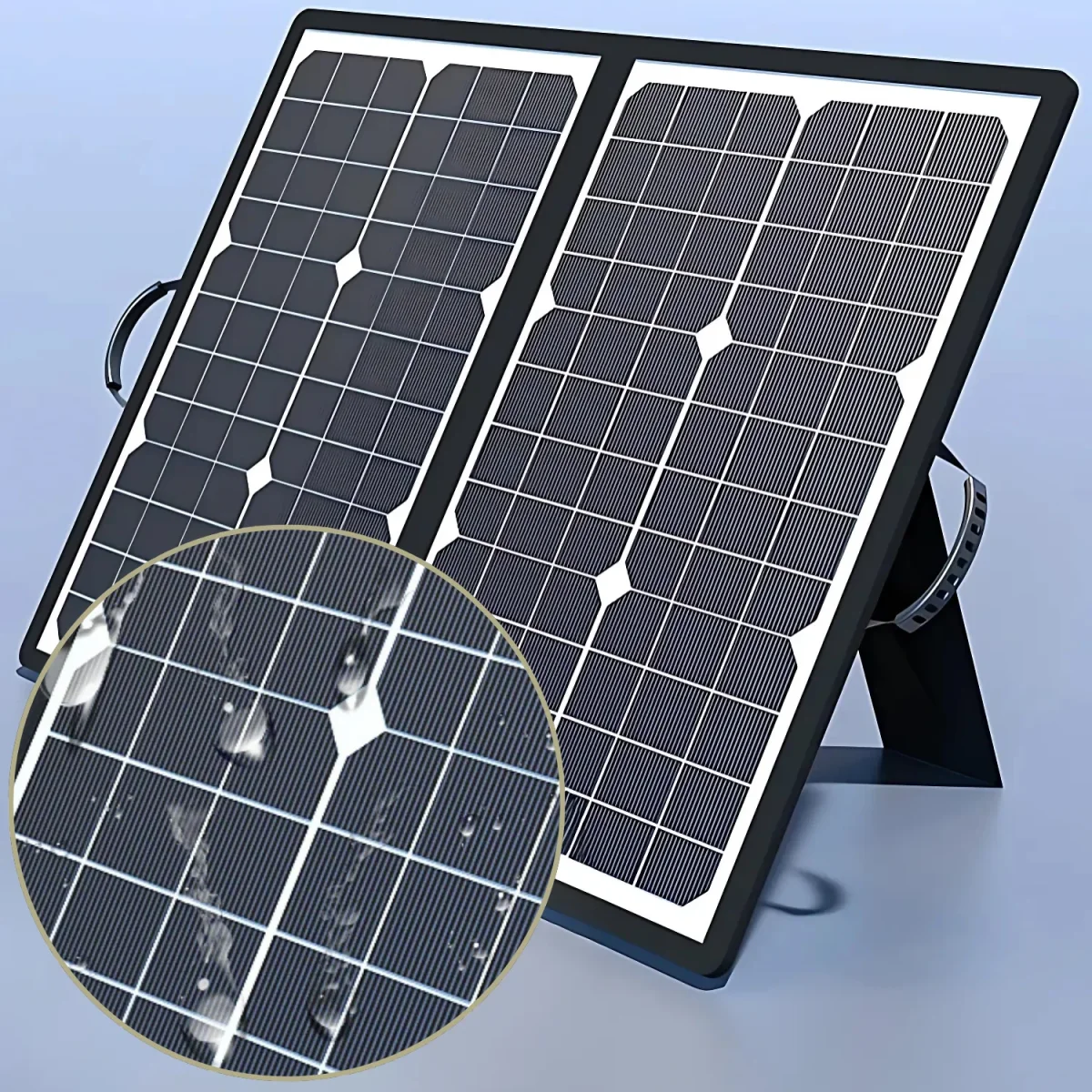 Ultrakraftigt 1000W hopfällbart solpanelsystem – Smart MPPT-snabbladdning, USB-C-klar för off-grid-liv - Bild 2