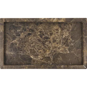 Deco bricka Brun