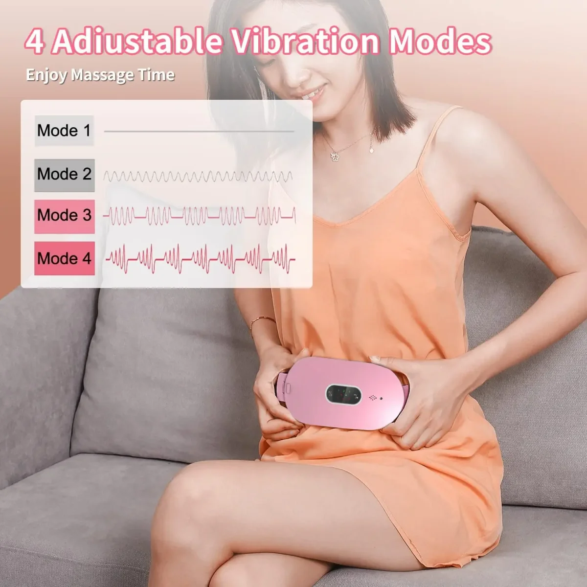 Menstrual Relief Massager – Värme- och vibrationsterapi - Bild 6