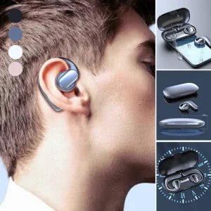Öppna öron Bluetooth 5.3-hörlurar – Trådlösa benledningshörlurar med HD-ljud och säker passform