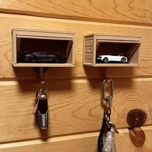 Väggmonterad bilnyckelhållare – Garageinspirerad kreativ hållare