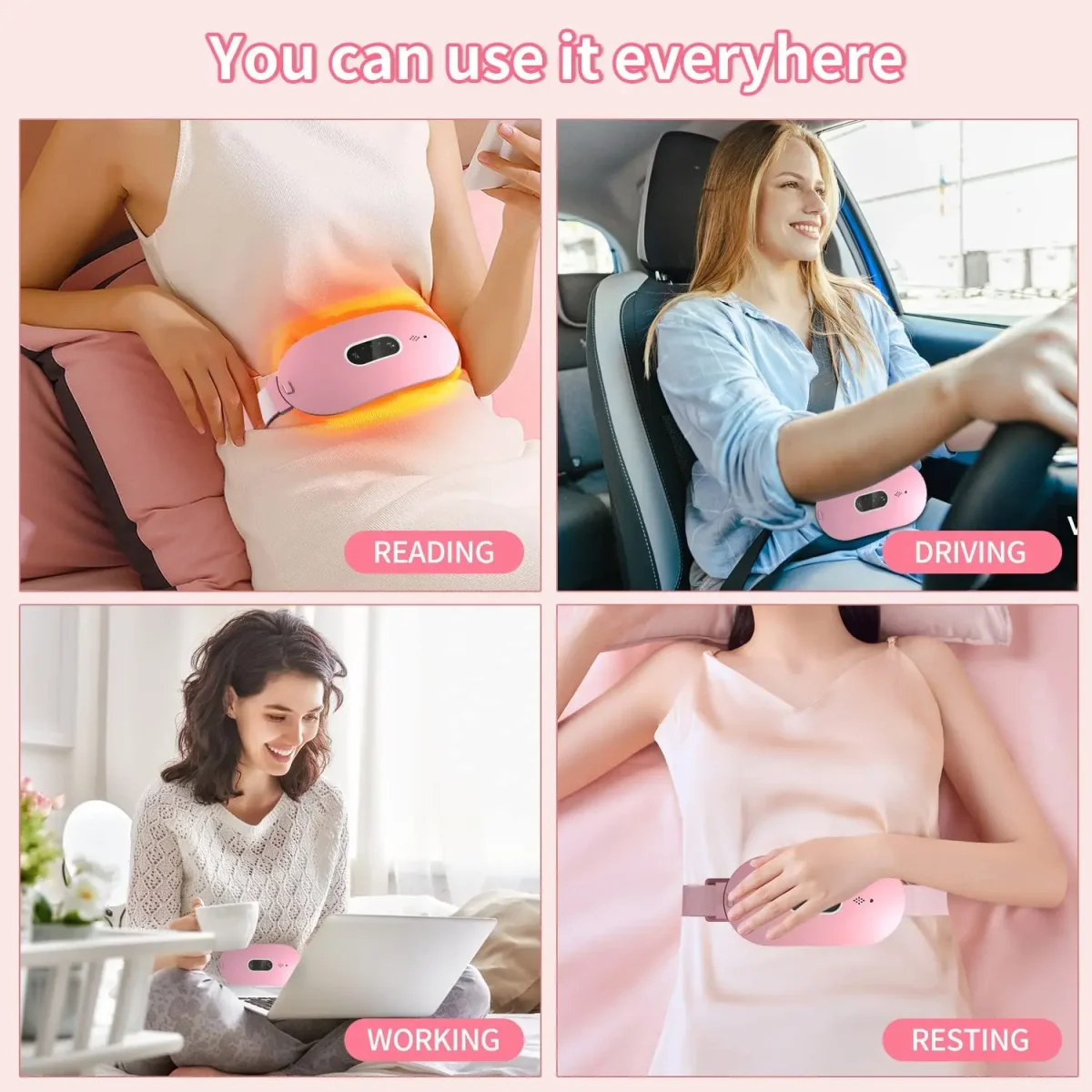 Menstrual Relief Massager – Värme- och vibrationsterapi - Bild 3