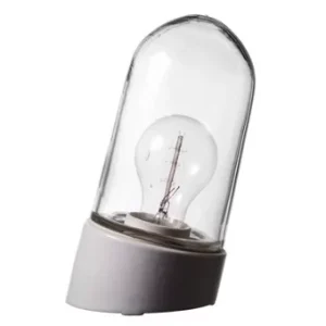 Porslinslampa sned vit, IP20