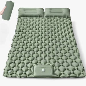 Ultralätt dubbel campingluftmadrass – Extra brett utomhusliggunderlag