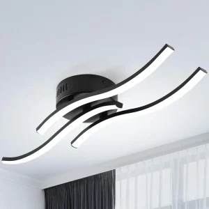 WaveGlow - Enkel 3-flammig LED-taklampa
