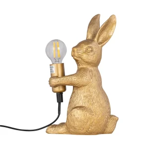 Accentlampa Gyllene Kanin – Nyckfull Bordbelysning