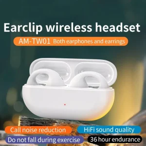 Öppen-öra Sport Bluetooth-headset – Benledningsförsedda öronklämmor med HD-ljud och svettålig design