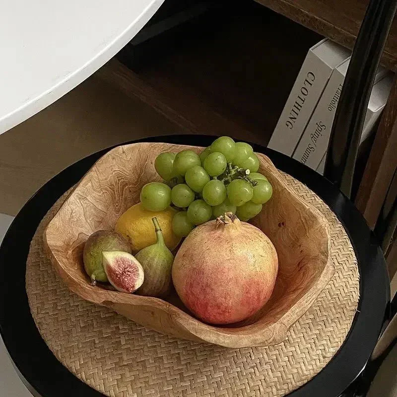 Ekologisk fruktskål i trä – Minimalistisk och hållbar köksinredning - Bild 6