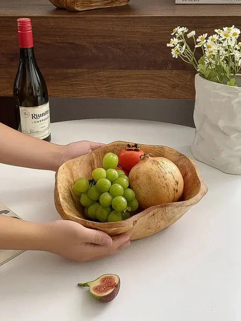 Ekologisk fruktskål i trä – Minimalistisk och hållbar köksinredning - Bild 9