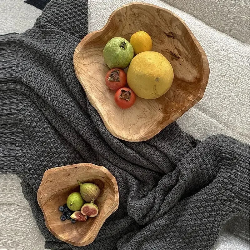 Ekologisk fruktskål i trä – Minimalistisk och hållbar köksinredning - Bild 7