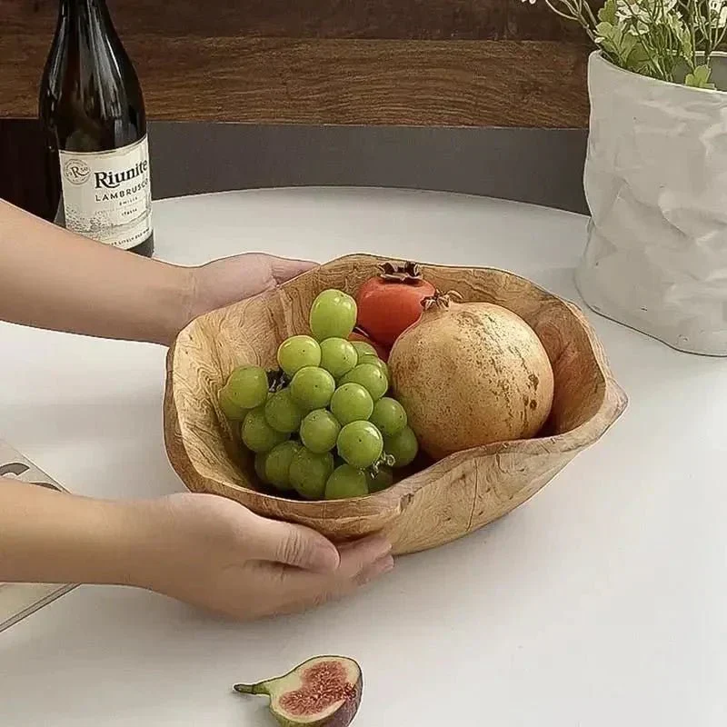 Ekologisk fruktskål i trä – Minimalistisk och hållbar köksinredning - Bild 4
