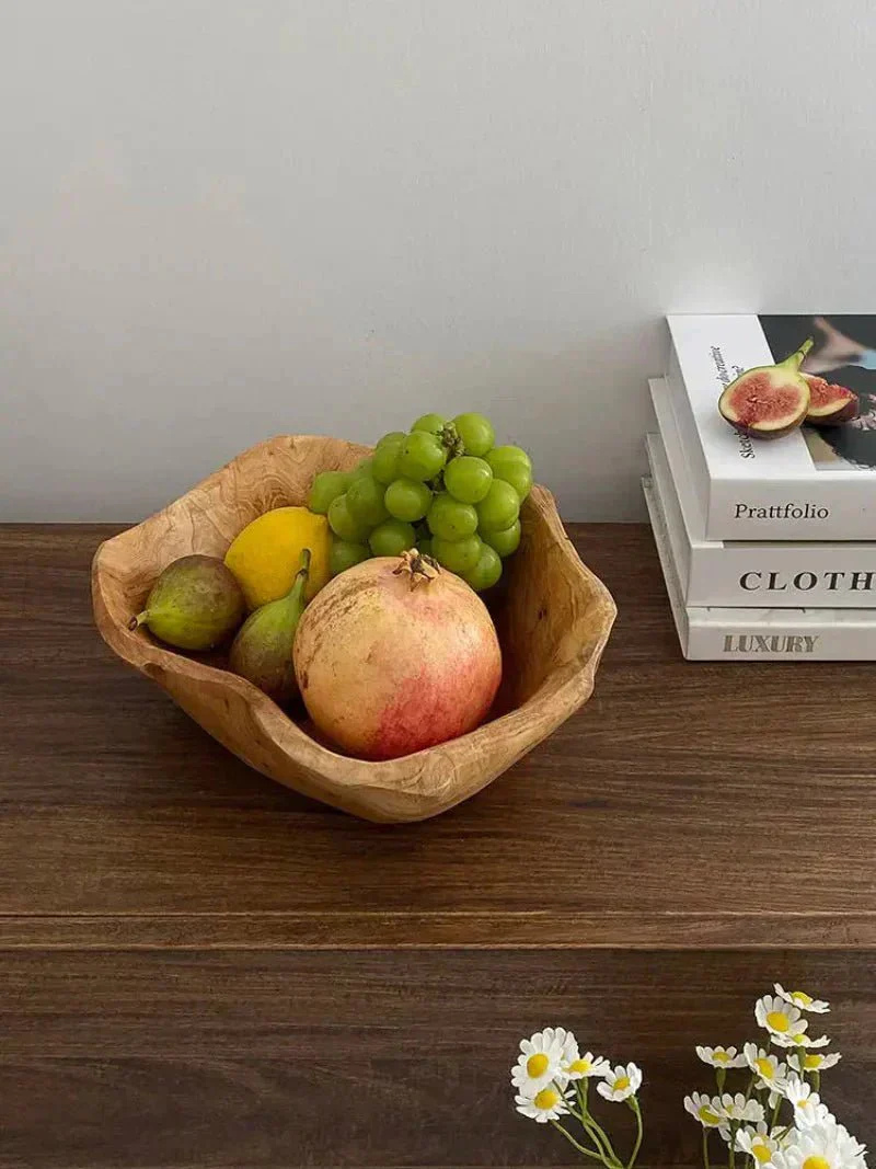 Ekologisk fruktskål i trä – Minimalistisk och hållbar köksinredning - Bild 8