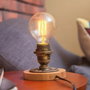 Modern industriell Edison-bordslampa – Rustik bronsfinish